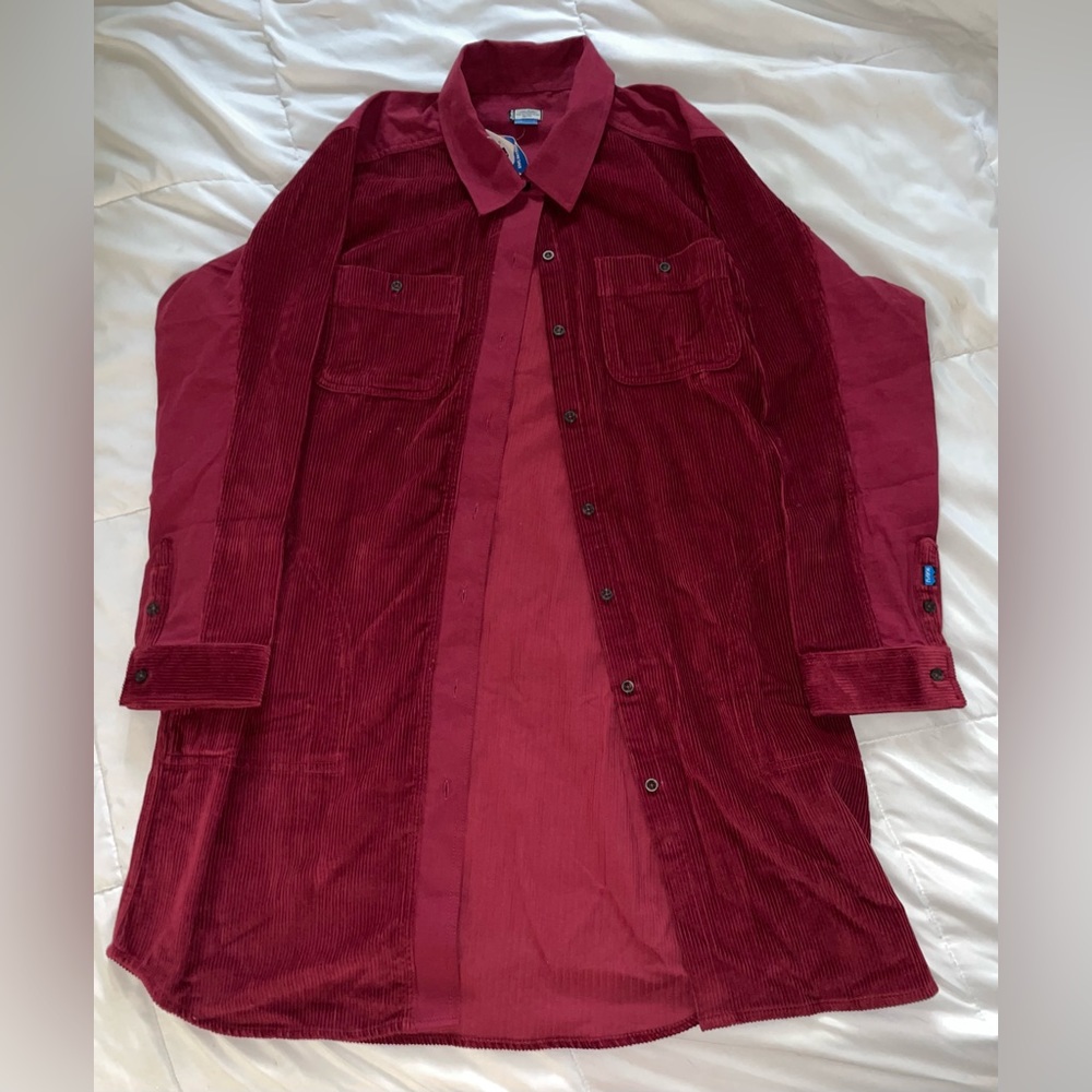 Burgundy Kavu Sylvie Shirt dress size XL